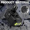 Gilt für 2024 18V 6.0Ah P108 Akku-Ersatz für Ryobi 18 Volt Akku Lithium P102 P103 P104 P105 P107 P109 P122, Akku für Ryobi ONE+ Akku-Werkzeug