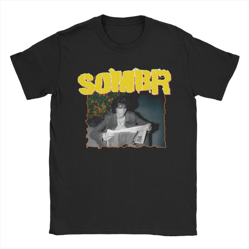 Vintage Singer Sombr T-Shirt Unisex Rundhals Baumwolle T-Shirts Kurzarm T-Shirt Große Größen Oberteile