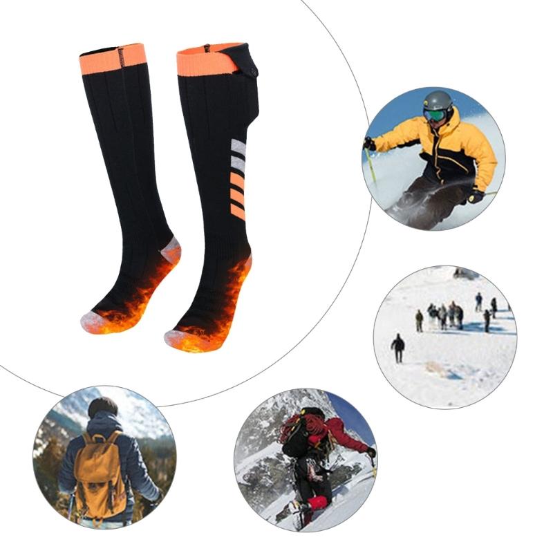 Beheizte Socken mit 5000mAh Akku APP-Steuerung Wiederaufladbar Einstellbare Temperatur Baumwollsocken für Outdoor-Aktivitäten