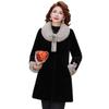 Yalu Women's Thickened Faux Mink Velvet Mid-Length Winter Coat