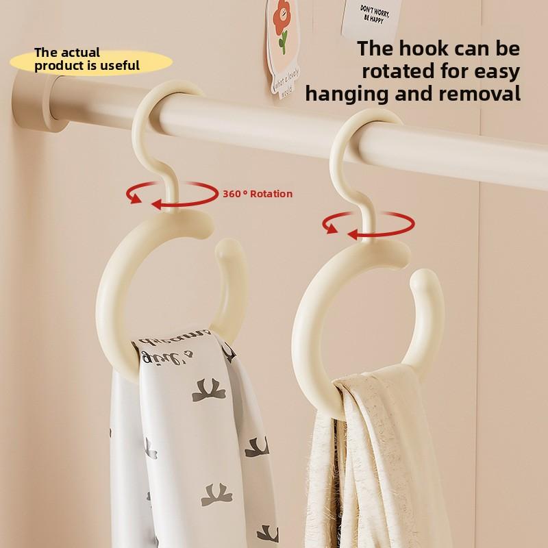 Multifunctional Scarf Rack Home Bedroom Display Stand Dopamine Round Scarf Tie Rotatable Hook