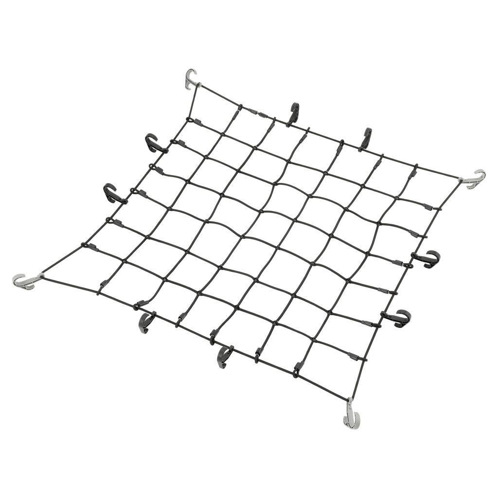 Carmate INNO Car Cargo Medium 8mm Wire 12 Detachable Prevents Cargo from Luggage Net IN812 Net, (100x100cm), Diameter, Extra-Thick Rubber, Hooks, 200%