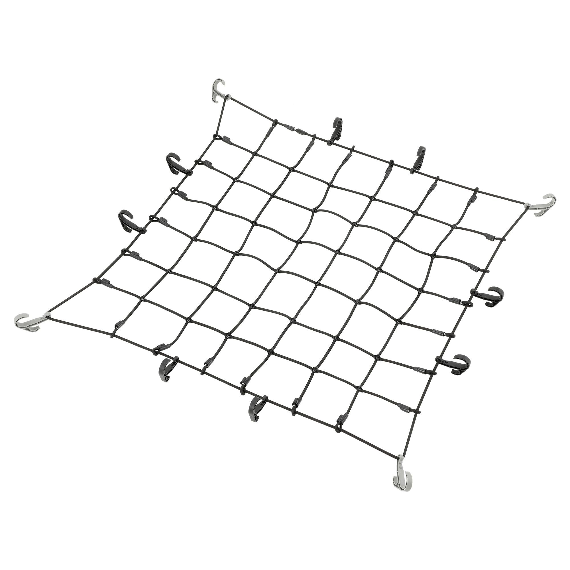 

Carmate INNO Car Cargo Medium 8mm Wire 12 Detachable Prevents Cargo from Luggage Net IN812 Net, (100x100cm), Diameter, Extra-Thick Rubber, Hooks, 200%