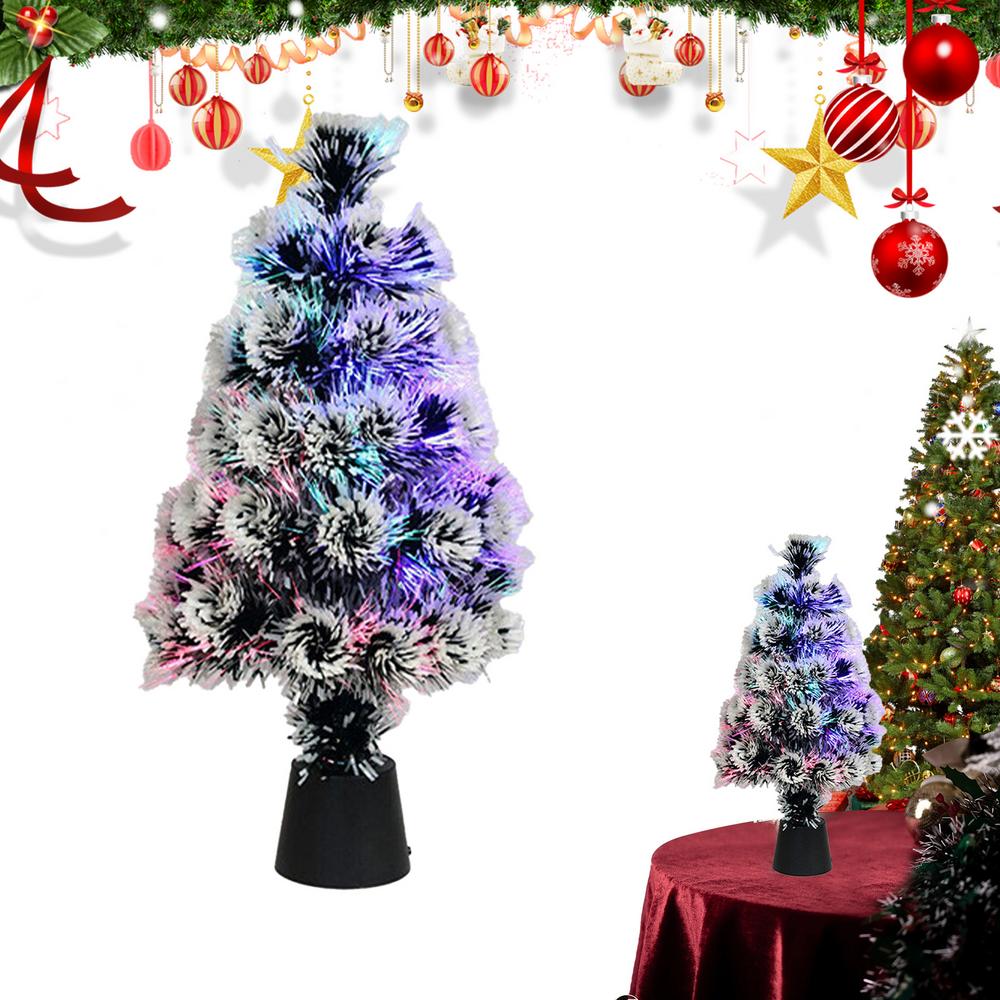 Artificial Christmas Tree Color-Changing Lighted Artificial Christmas Tree Christmas Centerpieces Artificial Tree Holiday Home 45cm