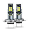 2 יחידות H11 H8 H9 נורות LED ערפל/DRL H7 9005 HB3 9006 HB4 פנסי ערפל LED אור ריצה ליום H4 פנס קדמי לאופנוע לבן 6000K מנורה סופר בהירה