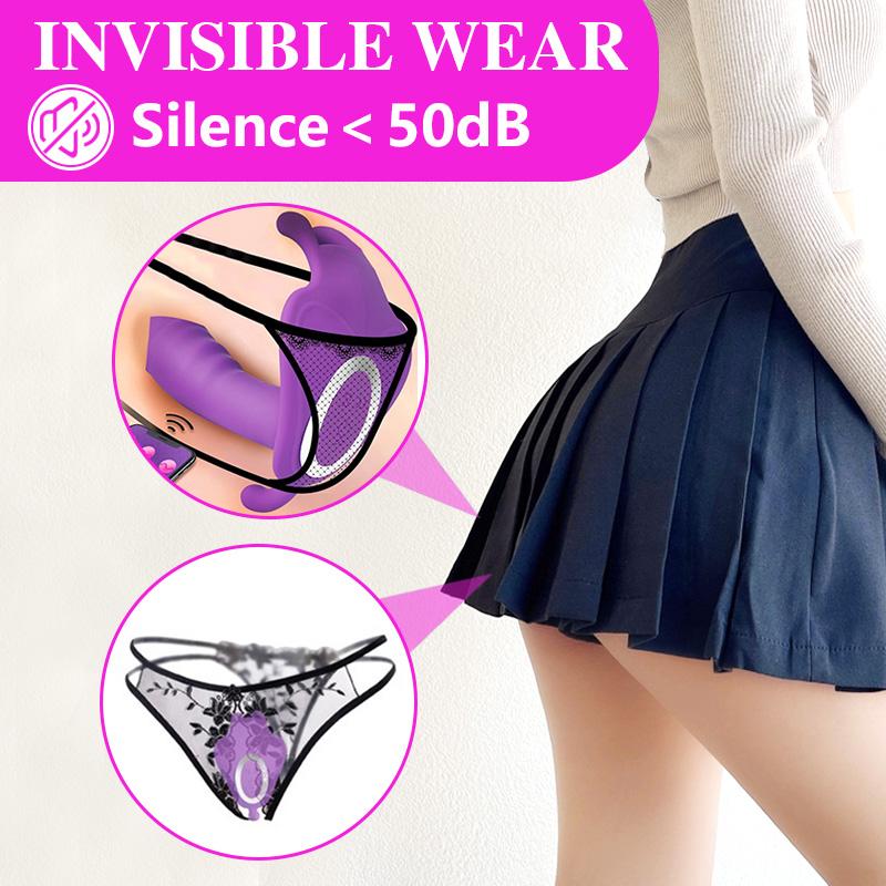Wearable Dildo Vibrator G Spot Clitoris Stimulator Butterfly Vibrating Panties Erotic Toy Adult Toy For Women Orgasm Masturbator