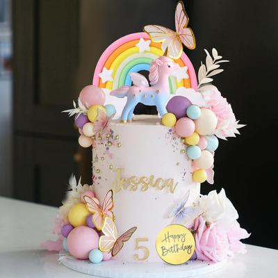 Rainbow Princess Castle Cake Decorating Kit