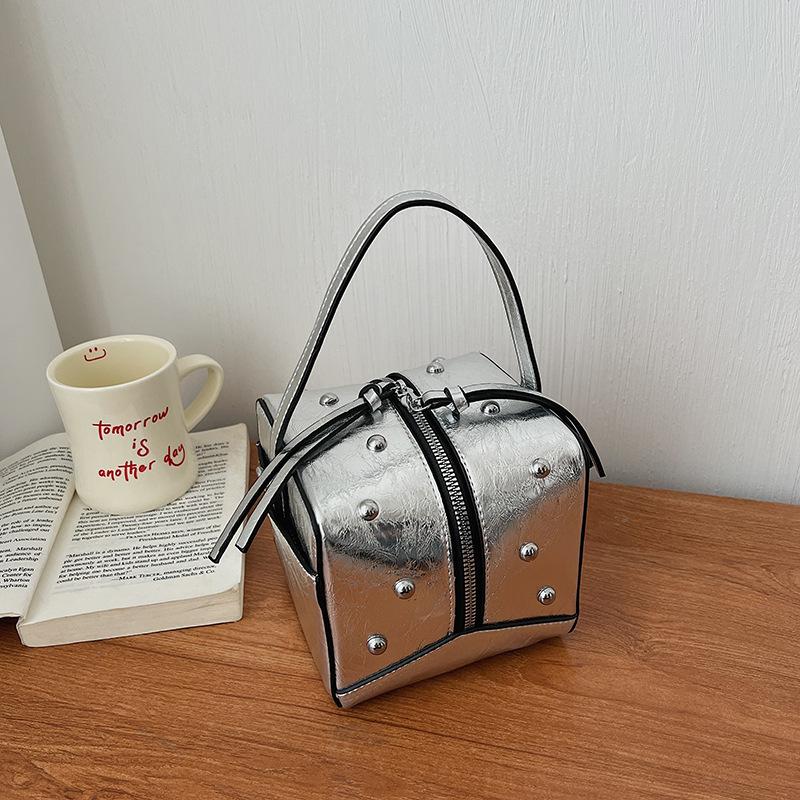 

Trendy Women s Handbags Stylish Sophisticated Studded Box Bag High-quality Pu Versatile Shoulder Crossbody Bag New Women Clutch