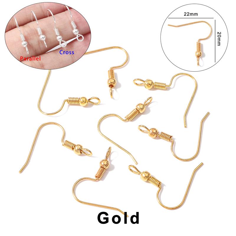 

100/200 шт. ироничные подвески фурнитура серьги застежки крючки фурнитура аксессуары для самостоятельного изготовления ювелирных изделий золотой