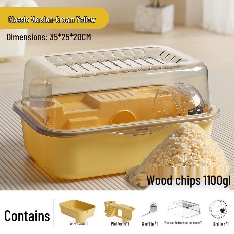 Transparent Luxury Hamster Villa for Golden Bears