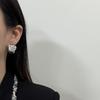 Irregular Texture Earrings, Niche Minimalist Design, Personalized High-End Sense, Wide-Sided Exaggerated Stud Earrings