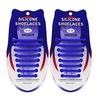 16Pcs Round Silicone Shoelaces without ties No Tie Shoe laces Elastic Laces Sneakers Kids Adult Rubber Quick Shoelace for Shoes