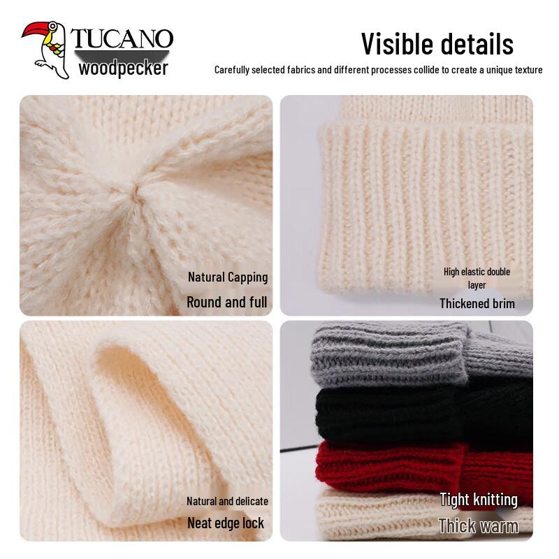 Damen Strickmütze und Schal Set