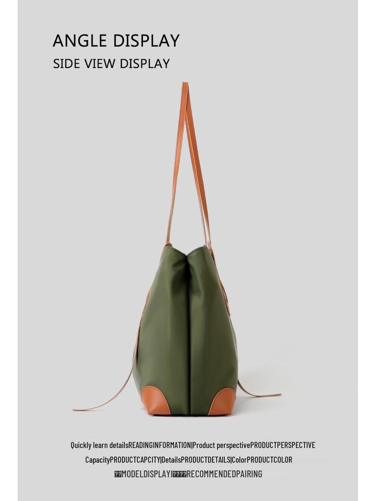 2025 Trendy Women's Large Capacity Nylon Shoulder Bag - Fashionable, Casual, Versatile Tote Handbag