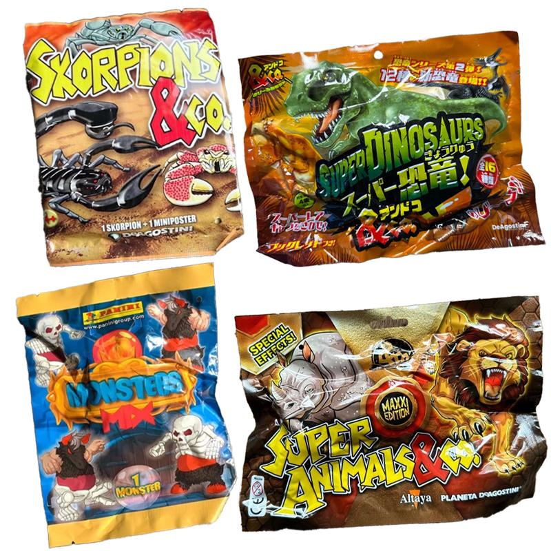 Genuine Capsule Toy Monster-Mix Rubber Bouncing or Scorpions Animals Dinosaur Soft Rubber Kneading Surprise Blind Bag Fun