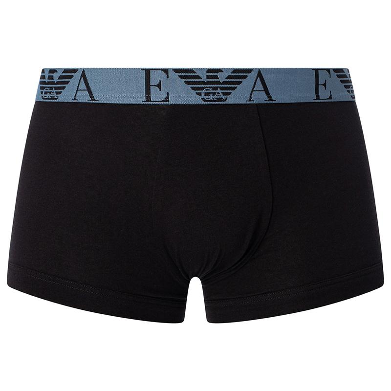 Emporio Armani Men' Boxer Briefs 3 Pack Gray, Black, Blue 111357-4F715-34731