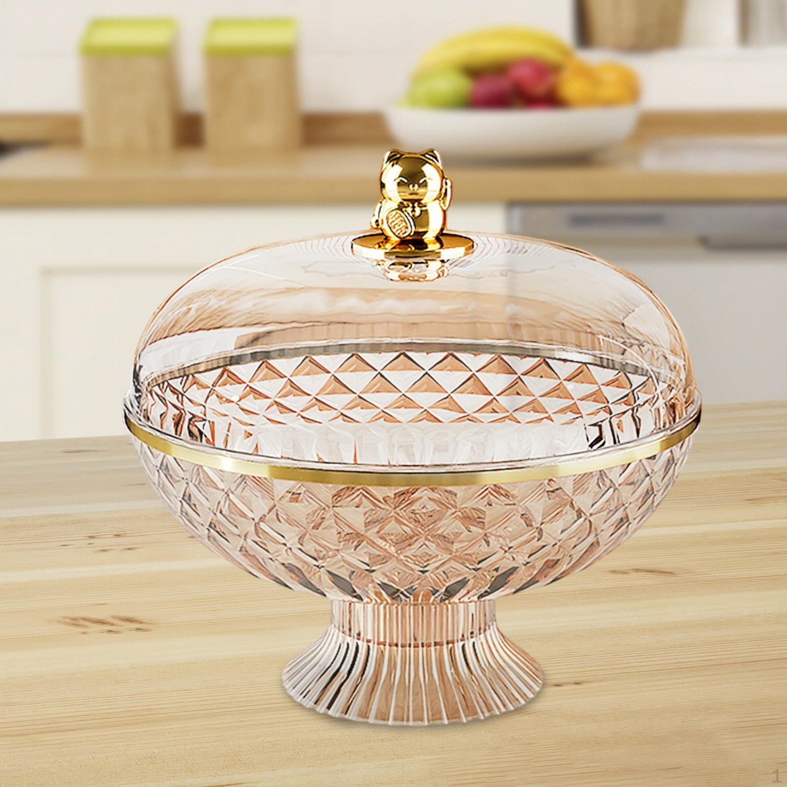 

Подставка для фруктов на столешницу Декоративный поднос Многоцелевая корзина для декора стола янтарь