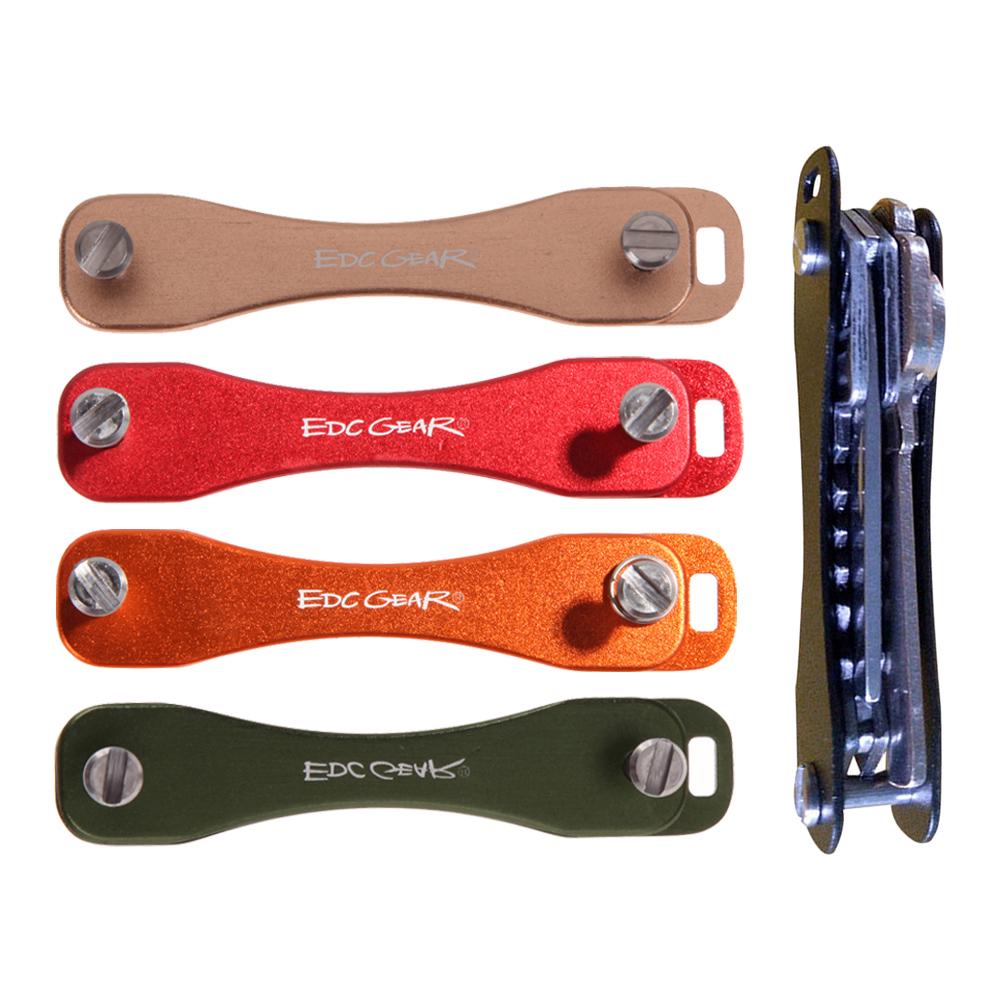 Hard Oxide Aluminum Key Holder Organizer Clip Folder Keychain EDC Pocket Carry