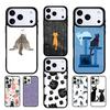 Minimalist Cats Mobile Phone Case Compatible with IPhone 17 16 15 14 13 12 11Pro Max 17 Air Cover