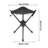 Outdoor Swivel Folding Stool Fishing Chair  Aluminum Alloy Portable Camping Chair with Storage Bag Outdoor Equipment