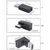90 Degree USB 3.0/2.0 Female to USB 3.0/2.0 Male Adapter Converter Extender 10Gbps Data Sync Adapter for Laptop Phone