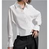 French-style Foreign-style Shirt, Top, Versatile and Thin, Casual and Irregular Design, Long-sleeved Shirt, Small Shirt, Loose New.