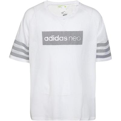 Neo Casual Series Round Neck Fashion Versatile Short Sleeve T-Shirt Men Tops White BR8467