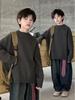 Men's Crew Neck Sweater: 2025 Autumn/Winter Casual Knit, Long Sleeve Pullover Loose Fit