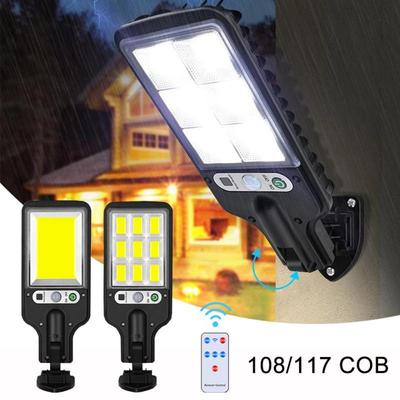 Solar Powered Outdoor Sports Sensor Light, Waterproof Induction Wall Light Strip, 3-mode Courtyard Street Light