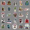 51 Creative Zombie Graffiti Stickers - Horror Series for Cars, Water Bottles, Suitcases, and Phone Cases
