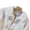 2024 Women's Autumn/Winter Faux Rabbit Fur Lamb Wool Coat with Toggle Buttons