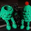 Articulated Tree Figures 3D Printed Christmas Storage Organizer with Removable Lid, Creative Desktop Funny Holiday Desk Decorations for Candies