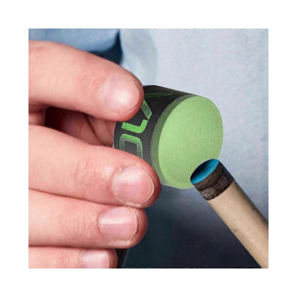 (verde)Gesso per Biliardo Taom V10 Professional, Blu/Verde