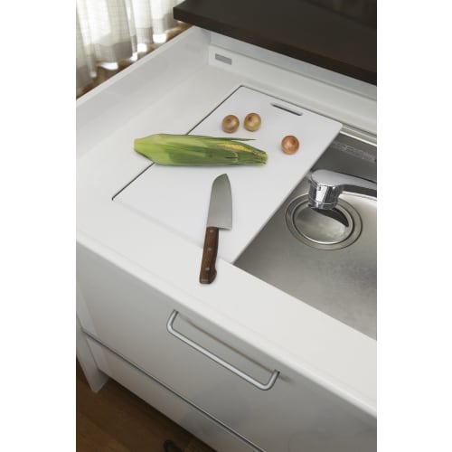 Risu Antibacterial Cutting Board for Sink, White, W48 X D28 X H1.2cm, H&H