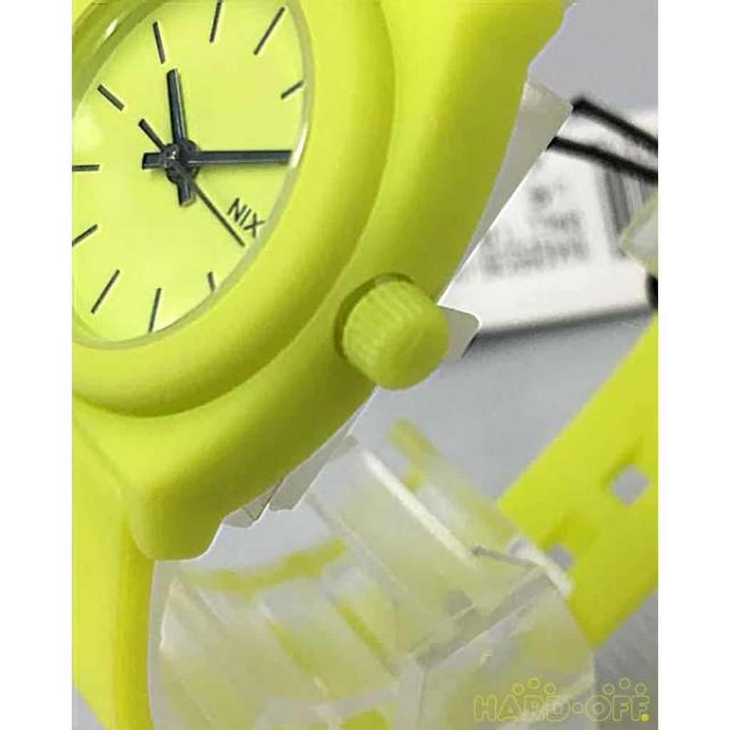 Used NIXON yellow-green quartz watch