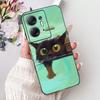 For Infinix Hot 30 5G Elegant Butterfly Cat Printed Phone Case For Infinix Hot30 5G X6832 Black Silicone Soft TPU Cases Bumpers