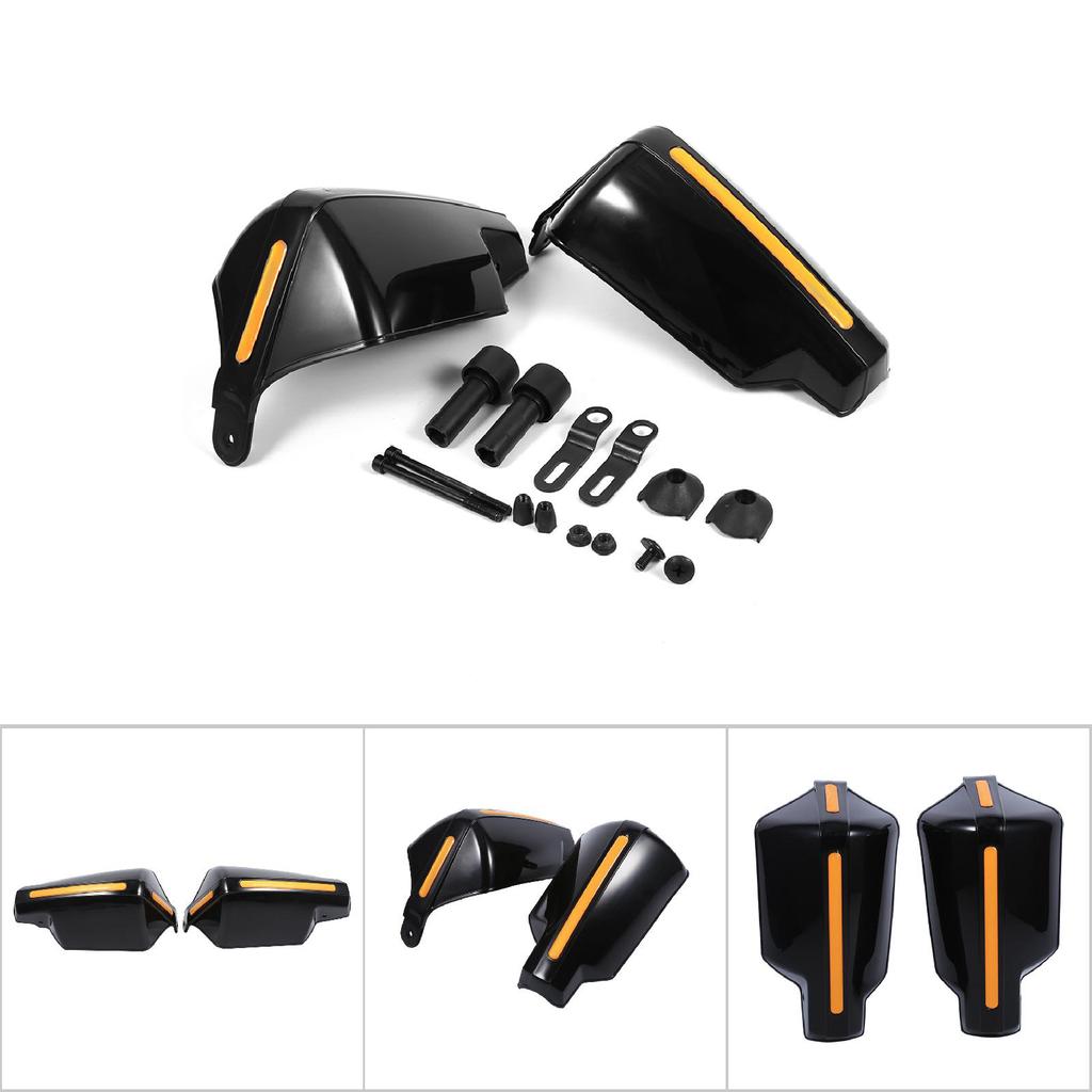 1 Pair Universal Motorbike Motorcycle Handguards Protectors Pattern Hand Guards Black