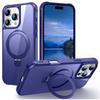 For iPhone 16 Pro Max Case Compatible with MagSafe Ring Holder Kickstand TPU+PC Phone Cover