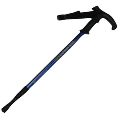           CapTain STag Feel Bosco Trekking STick T Grip  Three STage Slide Type  M 9838 Blue Only One [Trekking Pole Shape T Type]