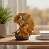 Ginkgo Leaf Fairy Figurine Resin Floral Enchantress Ornament Fantasy Style Statue for