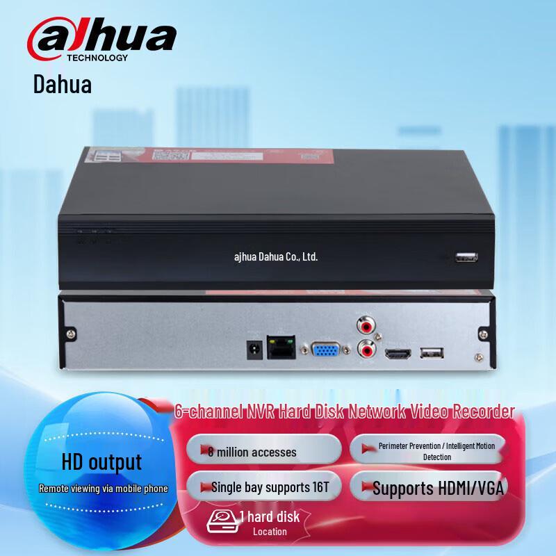 Dahua Network Video Recorder (NVR) CN Plug (adapter Included)