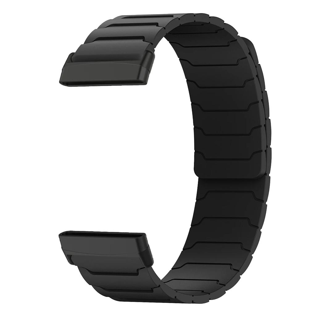 Magnetic loop strap for Fitbit watch versa 4/3 two color silicone band for versa 2/1 sport Bracelet replacement Wristband