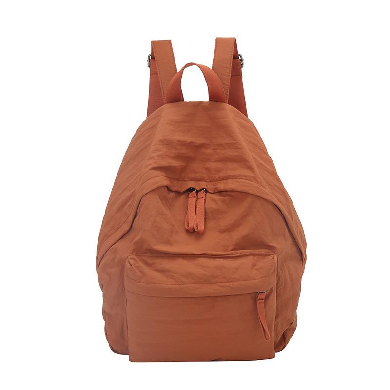 Schoolbag New Lightweight Travel Nylon Backpack Lightweight Junior High School Student Schoolbag Versatile Leisure Large Capacity Backpack Women