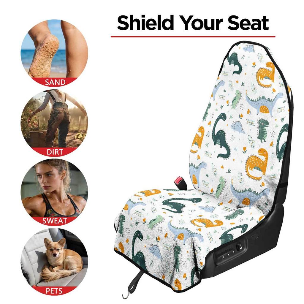 Universal Car Seat Towel Cover - All-Season Protector for Gym & Workout, Fits Front Seats
