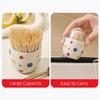 2pcs Oval Shape Toothpick Storage Case Plastic Toothpick Holder Magnet Toothpick Box  for Household