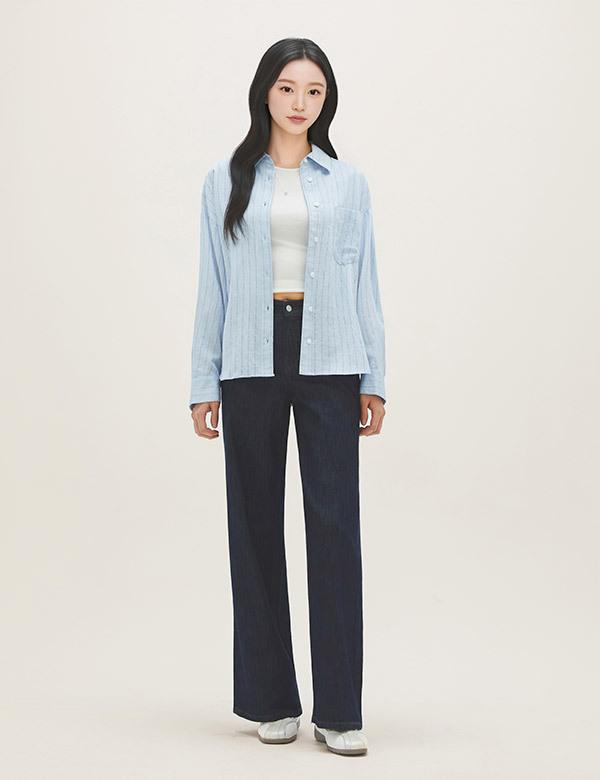 ROEM Linen Wide Denim (Basic Ver.) Rmtjg25G02