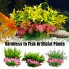 Simulare Iarbă de apă Plante acvatice artificiale Culori realiste Decor pentru acvariu de pește DIY Întreținere ușoară Accesorii decorative pentru acvariu pentru pești