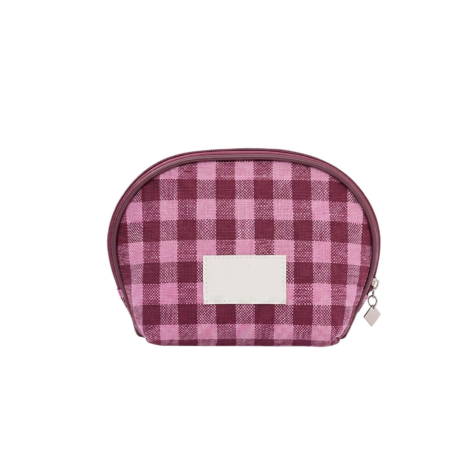 

Portable Travel Makeup Bag Small Cosmetic Organizer Pouch Lightweight Durable Zippered Storage Case for Toiletries and Accessories one size червоний