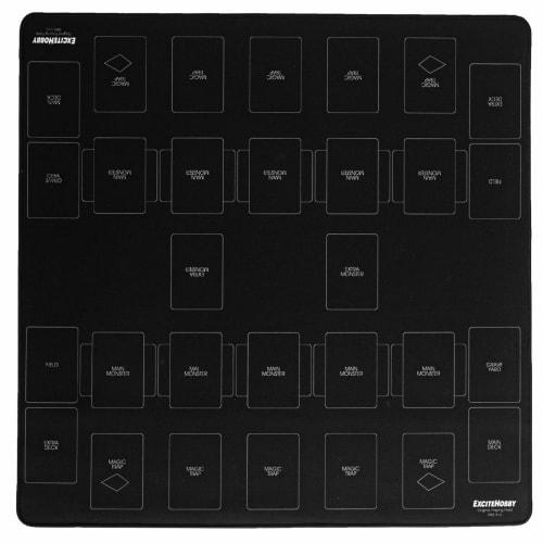 [Featured in Magazines] EXCITEHOBBY Playmat, Simple Design, Card Game, Non-Slip Rubber Mat, Easy Turning, Battlefield, 60cm x 60cm (Yu-Gi-Oh!)