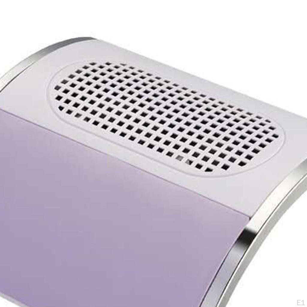 80W Nail Dust Collector Powerful Low Noise Electric for Manicure Home Salon Purple